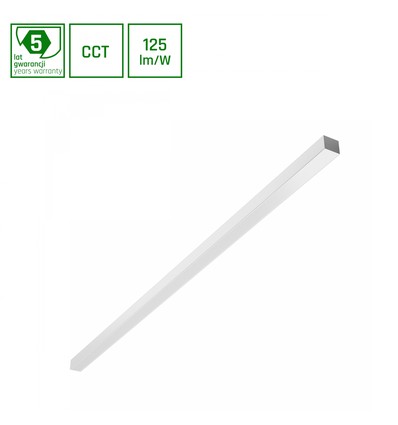 150cm 30W/40W/50W ALLDAY BASIC LED taklampe - 3CCT, 115°, hvit