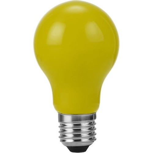 Ampoule LED filament E27 1W - A60, Jaune, Party Colour Premium