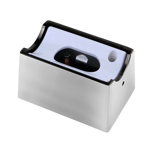 Douille S14d en chrome - Boîtier métallique pour ampoules S14d