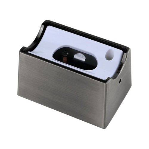 Lot de 2 douilles S14s en chrome brossé - Boîtier métallique