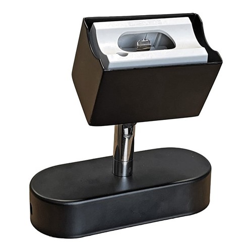 Douille S14d en métal noir - Flexible, pour ampoules S14d