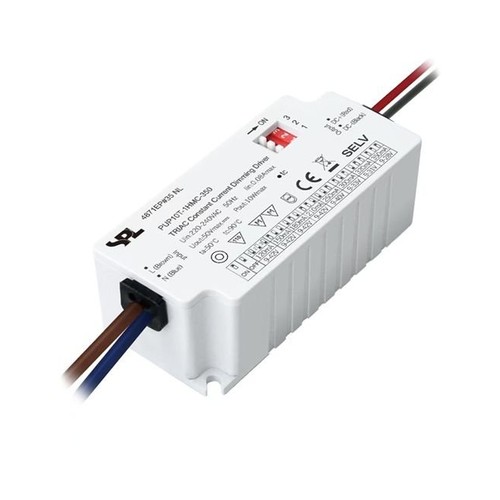 10W / 120-350mA dæmpbar LED driver - 9-42V, Triac fasedæmp, konstant strøm