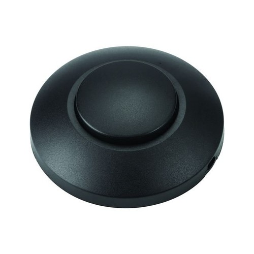 Variateur à pied LED, 0-100W - Bouton poussoir, fin de phase, noir