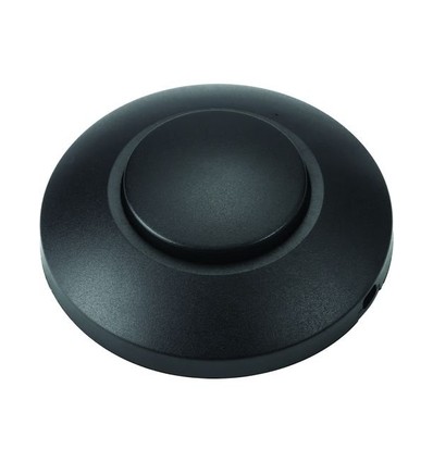 Gulvlysdemper til LED, 0-100W - Push-dimmer, bakkantdimmer, sort