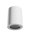Spot en saillie GU10 - Blanc, IP44, rond, plafonnier, sans source lumineuse