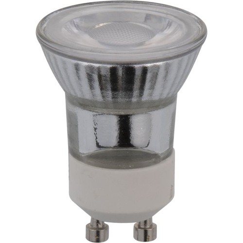 Ampoule LED GU10 MR11 3W dimmable - 200lm, 40°, verre, blanc chaud