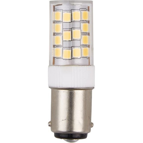 Ba15d 3,2W LED buis - 5,2cm, dimbaar, 390lm, helder glas