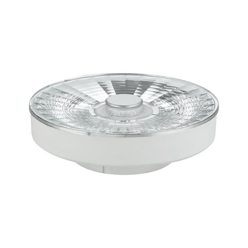 GX53 10W dimbare LED lamp - 820lm, 30°, 3000K, helder glas