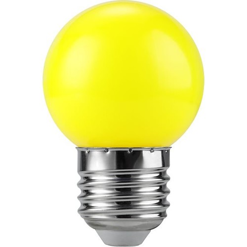 Ampoule LED E27 1W G45 - Jaune, 50lm, Party Colour