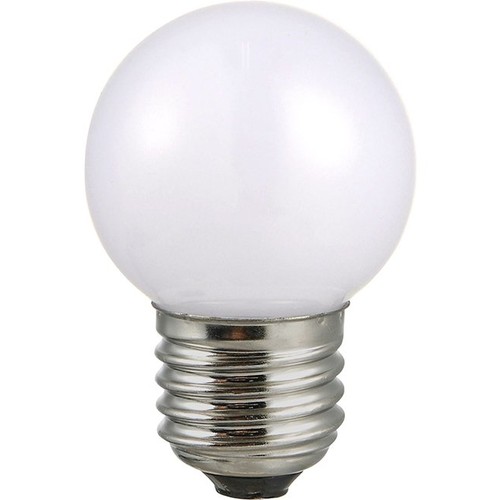 Ampoule LED E27 2W G45 - 100lm, verre opale, 3000K