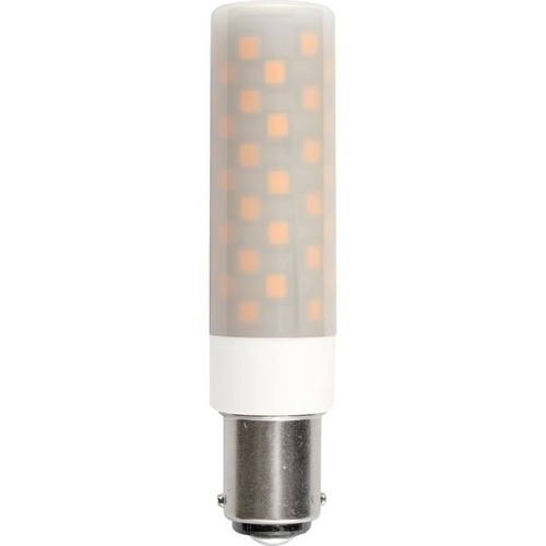 8cm / 6W dimbar BA15d LED-rörlampa - 660lm, opalglas, 3000K