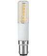BA15d 8W dimbar LED-rørpære - 9cm, 1055lm, 2700K, klart glass