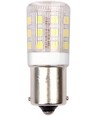 BA15s 3W LED buislamp, 10-24V - 4,5cm, 250lm, helder glas, warm wit
