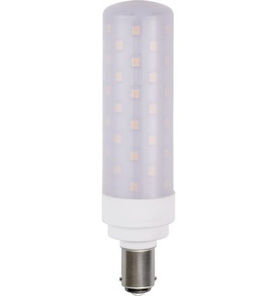 Ampoule LED tube BA15d 11,3cm / 8W dimmable - 850lm, verre opale, 3000K