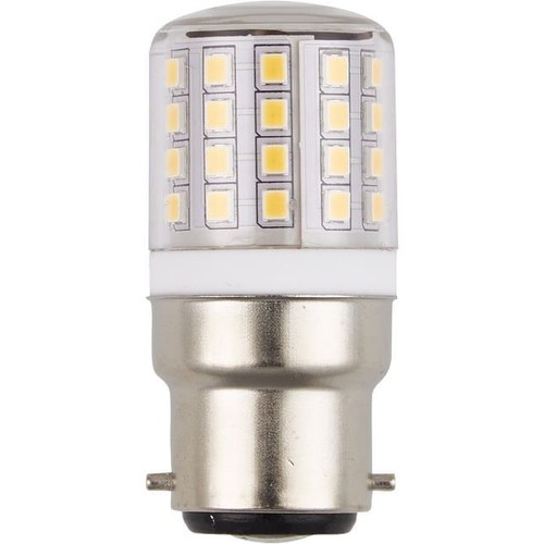 Tube LED 6cm / 3W Ba22d - 400lm, 3000K, verre clair