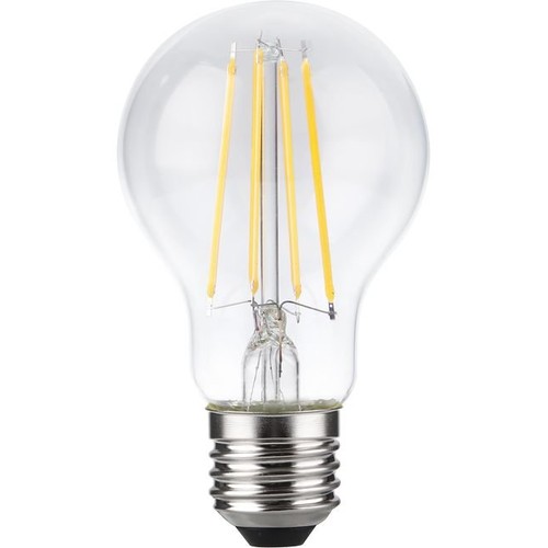 Ampoule LED E27 8,5W dimmable - A60, filament, verre clair, 1000lm, 2700K