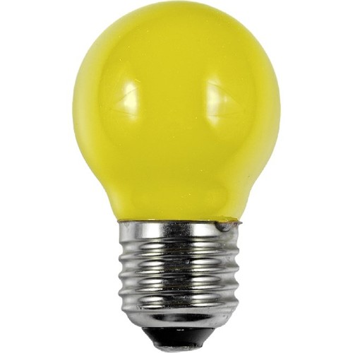 Ampoule LED E27 1W G45 - Jaune, Filament, Party Colour Premium