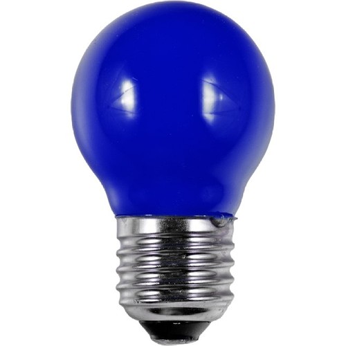 Ampoule LED E27 1W G45 - Bleu, Filament Party Colour Premium