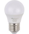 E27 3W LED-klotlampa, 12-60V - G45, opalt glas, 3000K