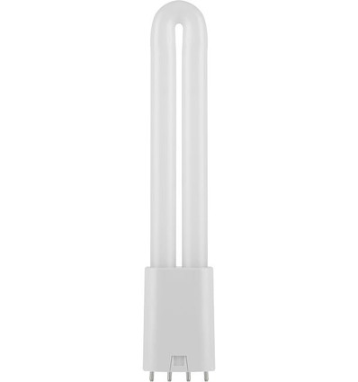 Tube LED 23cm 8W PLL 2G11 - 950lm, 4 broches, verre opale, 3000K