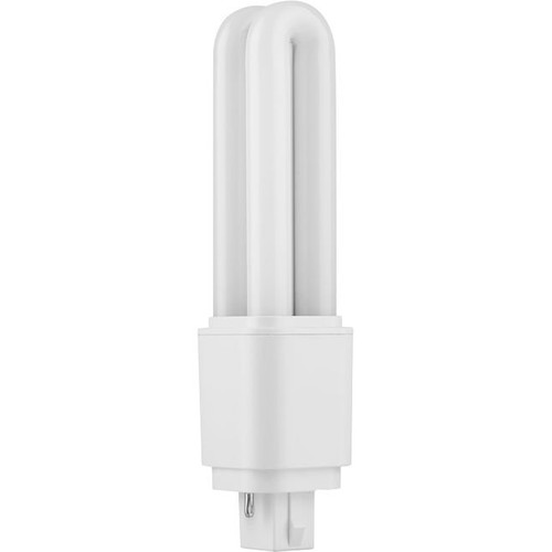 Ampoule LED G24d-2 6W 14,3cm - 850lm, compatible ballast/direct, verre opale