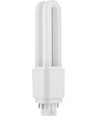Ampoule LED G24q 6W - 14,3cm, 850lm, 4 broches, verre opale, 3000K