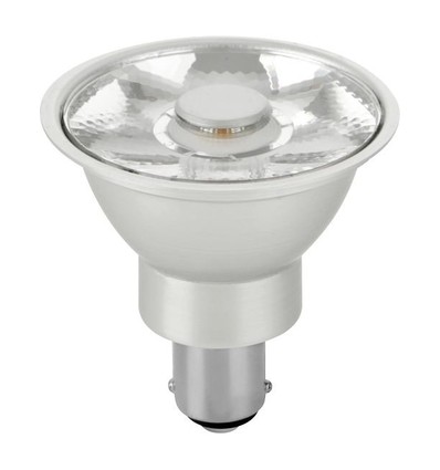 8W LED Ba15d AR56 pære, 12V - 480lm, 10°, dimbar, 2700K, grå finish
