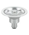 BA15d AR70 8W LED-pære, 12V - 10°, 480lm, dimbar, 2700K, grå finish