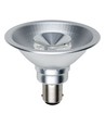BA15d AR70 9W LED lamp, 12V - 450lm, 24°, dimbaar, warm wit