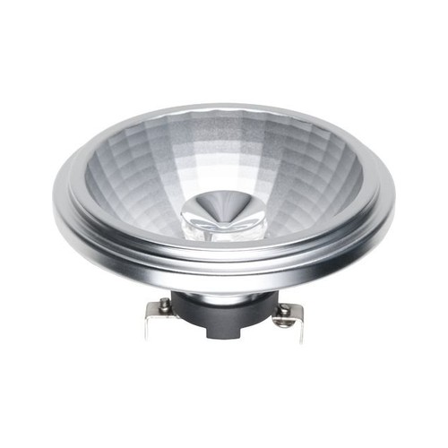 G53 AR111 12W LED lamp, 12V - 10°, dimbaar, 3000K, grijs, 750lm