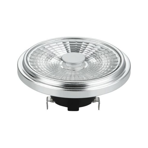 G53 AR111 12W LED-pære, 12V - 1000lm, 30°, dimbar, 2700K, grå