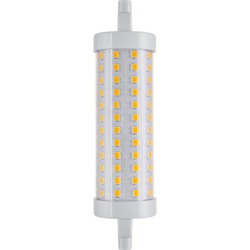 Ampoule LED R7S 118mm 14W dimmable - 2000lm, 3000K, verre clair
