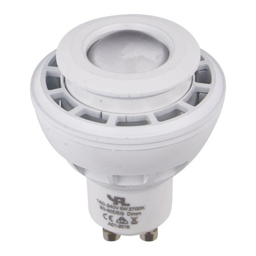 Ampoule LED GU10 5,5W DimToWarm - 2000K-2800K, 30-80°, blanc, dimmable