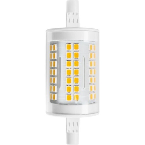R7S 78mm / 11W LED lamp - 1600lm, 3000K, helder glas, keramiek