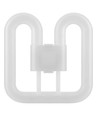 8W GR10q LED pære - 2D Sommerfuglerør, 4-pin, 960lm, glas, 3500K