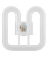 8W GR10q LED pære - 2D Sommerfuglerør, 4-pin, 960lm, glas, 3500K