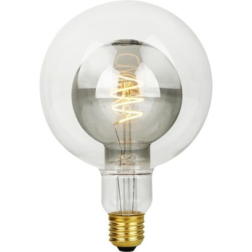 Ampoule LED Filament E27 5,5W Double Globe G125 - 470lm, 2200K, dimmable, verre fumé