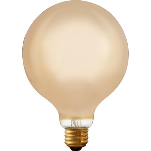 Ampoule LED filament E27 6,5W dimmable - Globe G125, 1800K, Verre champagne, 320lm