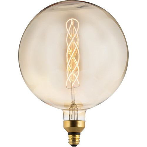 Ampoule filament E27 6W XXL Flex Globe G300 - 250lm, dimmable, verre doré, 2000K