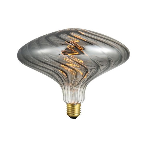 Ampoule filament E27 4W XXL Flex Ufo - 100lm, dimmable, verre fumé, 2200K