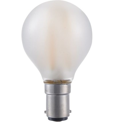 BA15d 1,5W dimbar LED kronepære - G45, filament, matt glass, 2500K