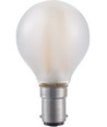 BA15d 1,5W dimbar LED-klotlampa - G45, filament, frostat glas, 2500K