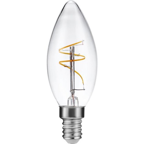 Ampoule LED E14 3,2W Slim Flex dimmable - C35, 2200K, filament, verre clair