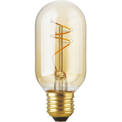 Ampoule LED E27 4,2W Slim Flex dimmable - 11cm, 2200K, Or, tube à filament