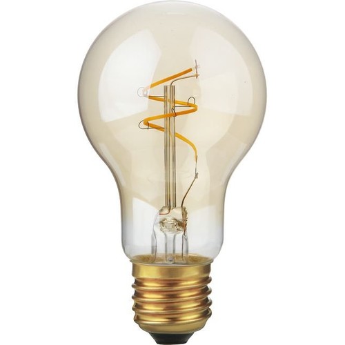 Ampoule LED E27 2,9W dimmable - Slim Flex Filament, A60, 2200K, Or, 250lm