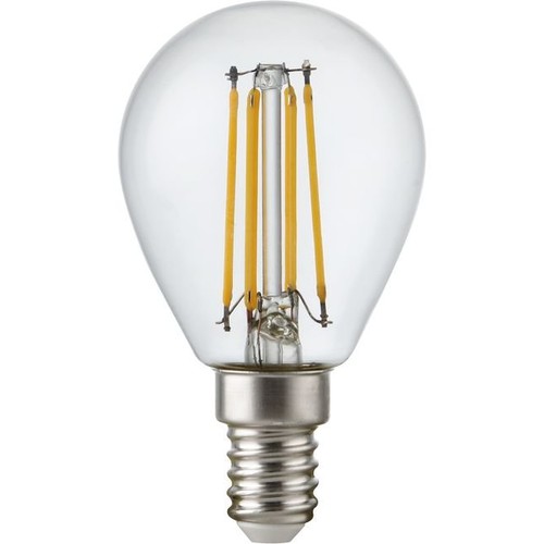 Ampoule LED E14 4,7W dimmable - G45, filament, verre clair, 2700K