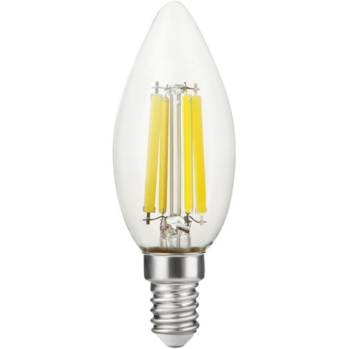 E14 7W dimbare LED kaarslamp - Filament, C35, 806lm, 2700K, helder glas
