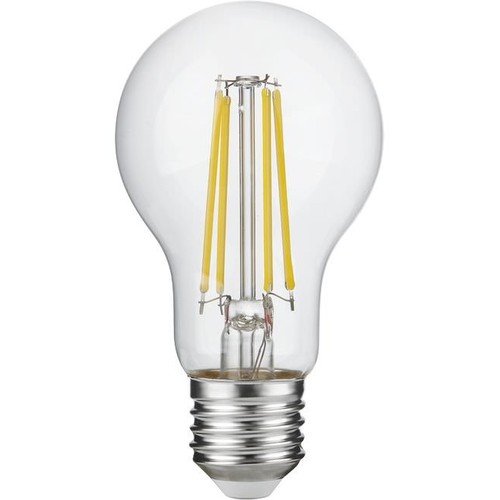Ampoule LED E27 4,9W dimmable - A60, filament, verre clair, 600lm, 2700K