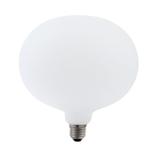 E27 5W XXL Filament LED-pære - R180, 550lm, dimbar, matthvit, 2500K