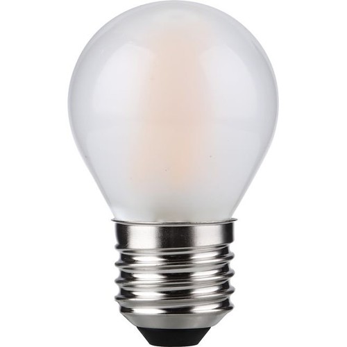 Ampoule LED E27 4W dimmable - G45, filament, verre dépoli, 2500K
